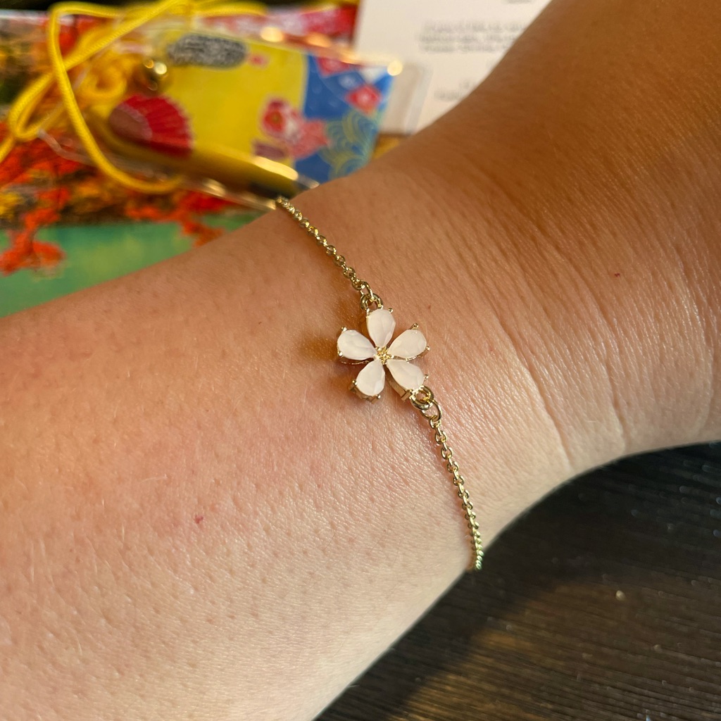 Dainty Cherry Blossom Bracelet By Kevia